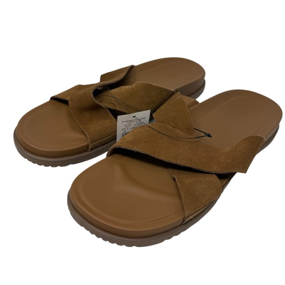 UGG Men\'s size 11 Wainscott Slide Sandal suede chestnut slip on NWT main image 7